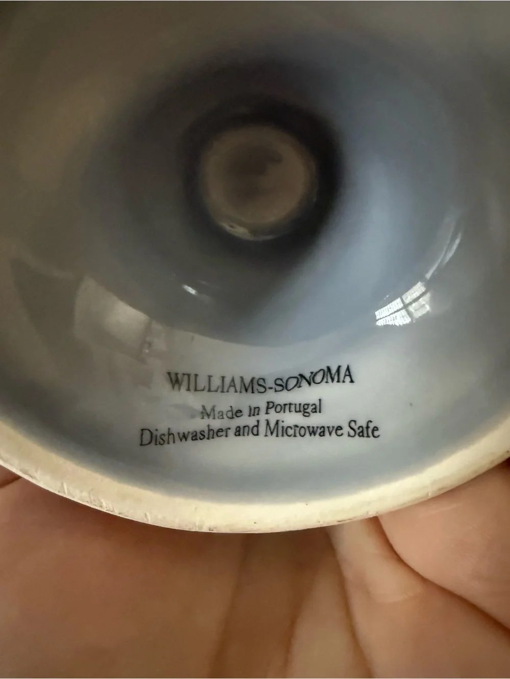 Set of 4 Williams Sonoma Blue Dessert Ice Cream Dishes